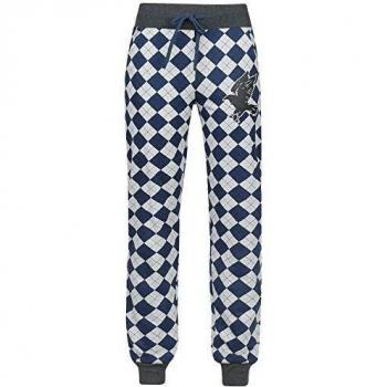 HARRY POTTER Ravenclaw Mujer Pantalón de Pijama Gris/Azul S