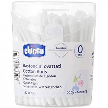 Chicco 0006445700000 palillos guatados, algodón net, 160 unidades