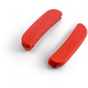Set de 2 Protectores de Silicona Rojos para Asas de Paelleras Ibili