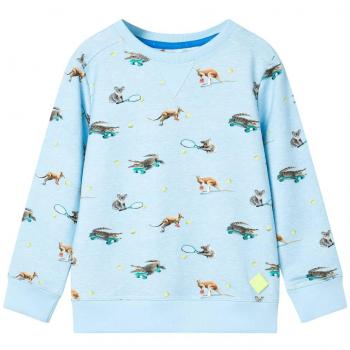 Sudadera infantil azul claro mélange 116
