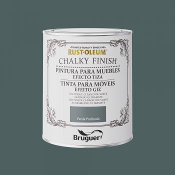 BRUGUER-Pintura a la Tiza Chalky Verde Profundo 750 ml