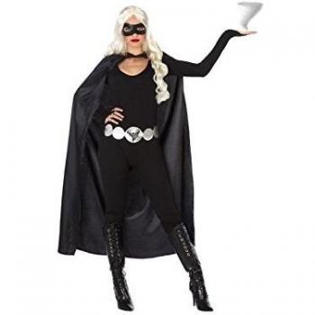 Atosa-53930 Disfraz Enmascarada, Color Negro, XS-S
