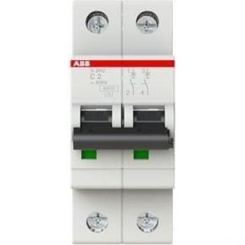 ABB Miniature Circuit Breaker 2-Pole Type C 4A 10kA S200M