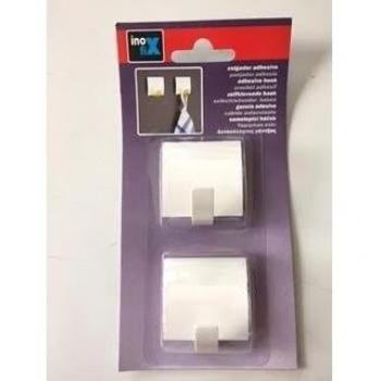 Colgador adhesivo 2 unid. Inofix también con tornillos