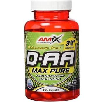 AMIX - Suplemento Deportivo - D-AA Max Pure en Formato de 100 Cápsulas - Gran Aporte de Hormonas - Ayuda a Mejorar la Masa Muscular y Potencia la Fuerza
