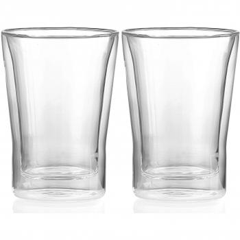 Randwyck Laguna de doble pared taza de café, multicolor, pequeño, 2 piezas