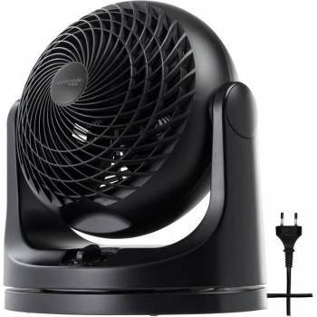 Ventilador de Mesa Iris Ohyama Woozoo, 23m², Negro, Silencioso, Oscilante, Portátil, 3 Velocidades