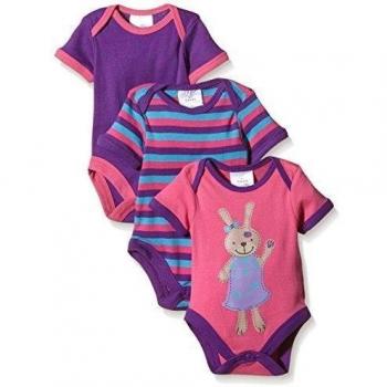 Twins Body M, Kurzarm - 3er-Pack - Body Niñas, Multicolor