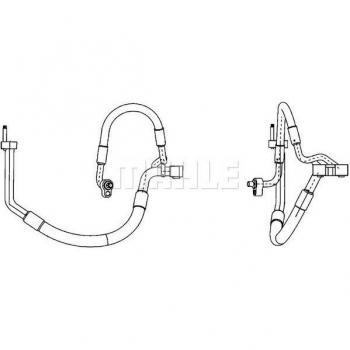Tubería de alta y baja presión para aire acondicionado MAHLE ORIGINAL AP 117 000P