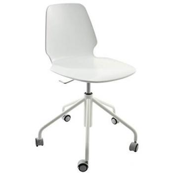 Alias 538 Selinunte Studio - Silla giratoria blanco/armazón lacado blanco mate