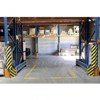 Protector para rack PUX401 Metalworks 758136903 amarillo/negro 1000x180x160mm