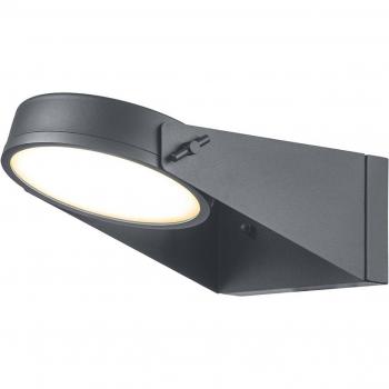 Aplique de exterior LED Elstead Zola acero inoxidable gris IP44