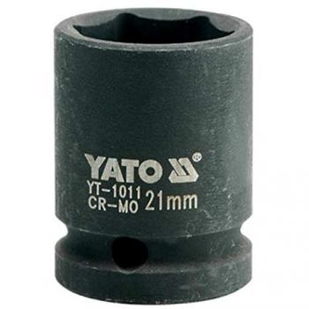 Yato YT-1011 Vaso de Impacto 1/2 x 21mm - Toma de Llaves de Impacto, Cubos Insertables