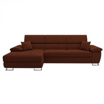 Sofá rinconero Comfivo 137 con función de descanso y caja de ropa de cama, 275x170x71cm