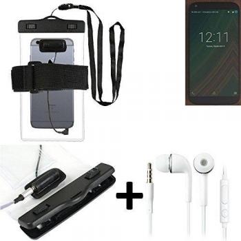 Estuche estanco al agua con entrada de auriculares para LG Electronics Google Nexus 5X + auricular incluido, transparente | Trotar bolsa de playa al aire libre caja brazalete del teléfono caso de cáscara bajo playa - K-S_Trade