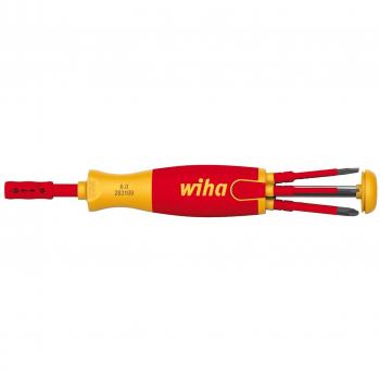 Wiha 38613 Destornillador con Cargador LiftUp Electric Phillips, PlusMinus/Pozidriv, Ranurado con 6 SlimBits en Blíster