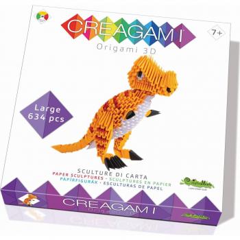 Creagami - Origami 3D T-Rex Grande - Set de Papiroflexia para 1+ Jugadores, a partir de 7 Años (634 Piezas)