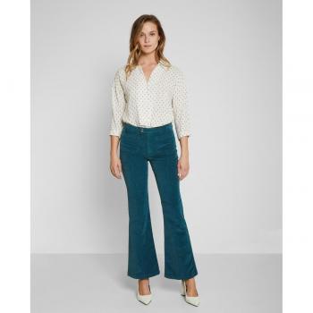 Pantalón flare aterciopelado de mujer TRUCCO