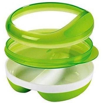 OXO Tot - Plato con apartados, color verde