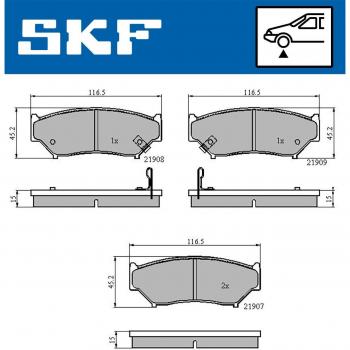 Pastillas de freno SKF VKBP 80572 A