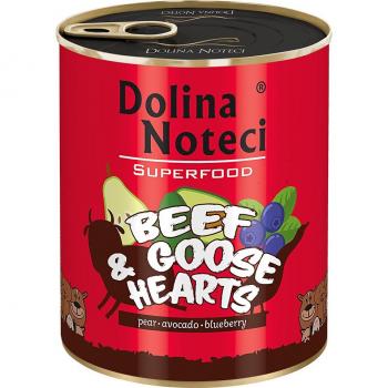 Dolina Noteci Superfood 6 x 800 g - Corazones de vacuno y oca
