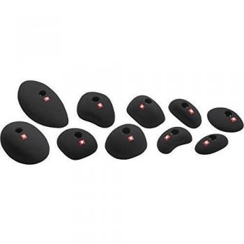 Ocun Holds Set 2 - Juego de asas de escalada, Unisex adulto, negro