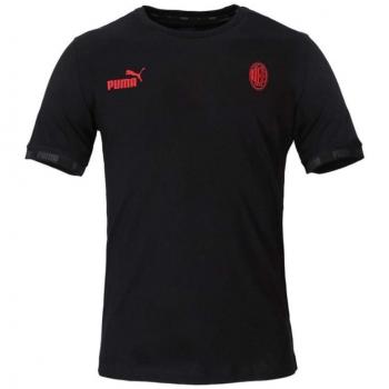 PUMA ACM Ftblculture tee Camiseta, Hombre, Cotton Black-Tango Red, S