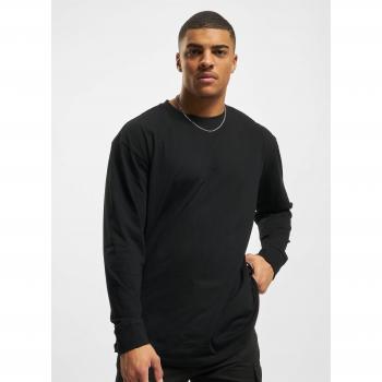 Urban Classics Boxy Heavy Longsleeve T-Shirt - Black