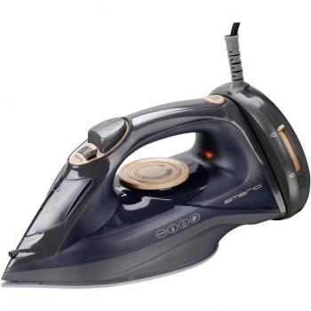 Plancha de Vapor Emerio SI-123563.1 con Suela Cerámica, Capacidad de 240 ml, Potencia de 2200W, Color Negro