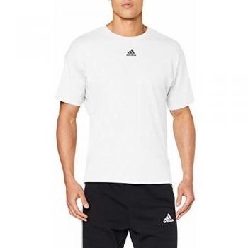 adidas M Mh 3s tee Camiseta de Manga Corta, Hombre, White/Black