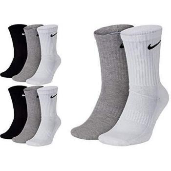 Nike Value Cushioned Crew Socks 3 Pack White XL