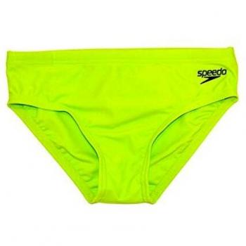 Speedo Essential Boys Logo Brief Bañador, Niños, Apple Green/Oxid Grey, 24