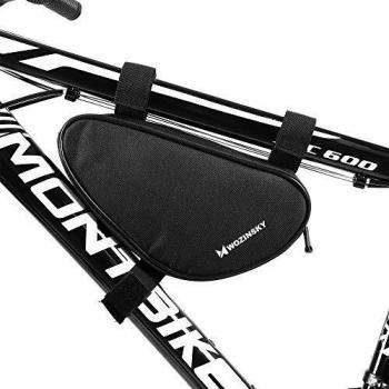 Bolsa de Marco para Bicicleta Wozinsky WBB11BK - 1.5L - Impermeable y con Compartimento para Smartphone - Negra