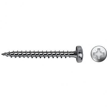 Tornillo Alomado Pozidriv 4,5x20 mm Zincado - Caja de 500 Unidades