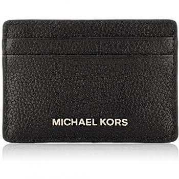 Michael Kors Women's Jet Set Card Holder, Black, one size