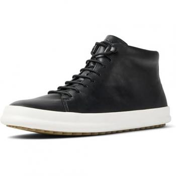 Camper Men's Chasis Sport Lace-Up Sneakers - Black, Smooth Leather, Size 41