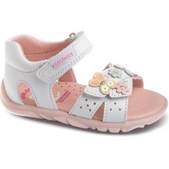 Sandalia Pablosky Niña Stepeasy 025007 Olimpo Blanco de Piel