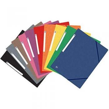 Oxford, Carpeta A4+ de Gomas 3 Solapas, Colores Surtido