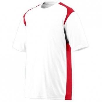 Augusta - Camiseta de manga corta - para niño rojo White/Red Medium
