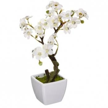 Planta Artificial en Pot Cerezo Blanco 26 cm - Atmosphera