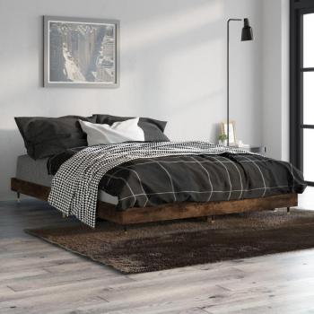 Cama solar Roble Humo 135x190 cm Madera multicapa