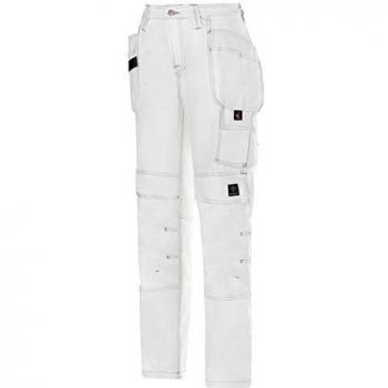 Snickers Workwear 3775 Pantalones, weiß-weiß, 20