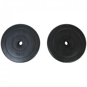 vidaXL - Set de Discos de Pesas para Entrenamiento y Musculación, 10 kg (2 Unidades)