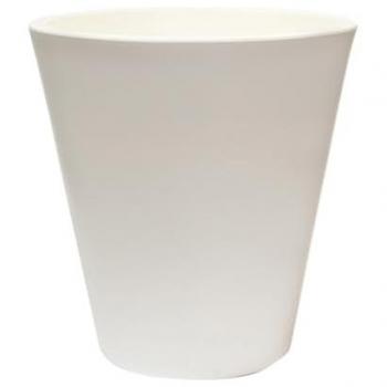 Maceta Corsa 40 Blanco - Polietileno Resistente a Impactos - Fácil Limpieza - 22L