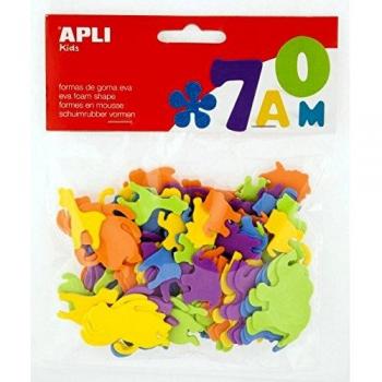 APLI Kids 13282-Formas goma EVA animales 100 u.