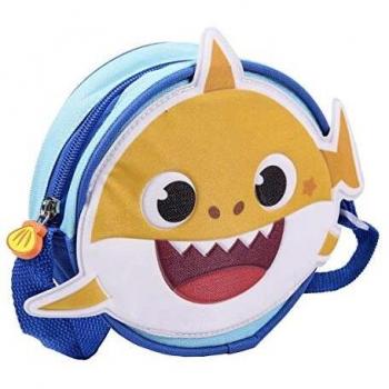 CERDÁ LIFE'S LITTLE MOMENTS 2100003333, Bolso Bandolera Infantil 3D de Baby Shark con Licencia Oficial de Nickelodeon para Niñas, Azul