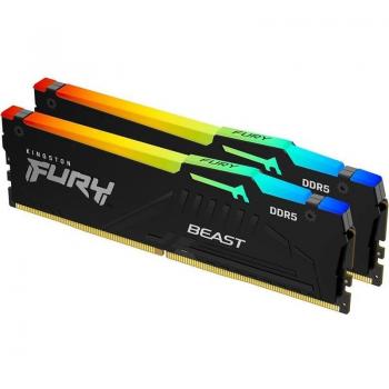 Kingston FURY Beast RGB 16GB (2 x 8GB) DDR5 6000MHz CL36 Memory Kit