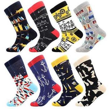 BISOUSOX Calcetines Estampados Hombre,Hombres Ocasionales Calcetines Divertidos Impresos de Algodón de Pintura Famosa de Arte Calcetines,Calcetines de Colores de Moda
