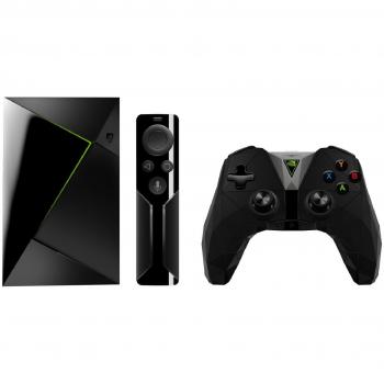 Nvidia Shield TV - Reproductor de streaming para jugadores + Mando inalámbrico, resolución 4K HDR, memoria interna de 16 GB, 3 GB de RAM, Android 7.0, negro