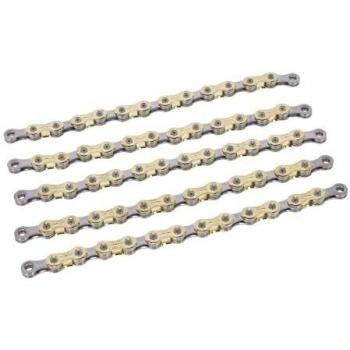 Cadena XLC 11V 136 eslabones oro/plata CC-C041